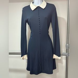 Nasty gal navy blue dress